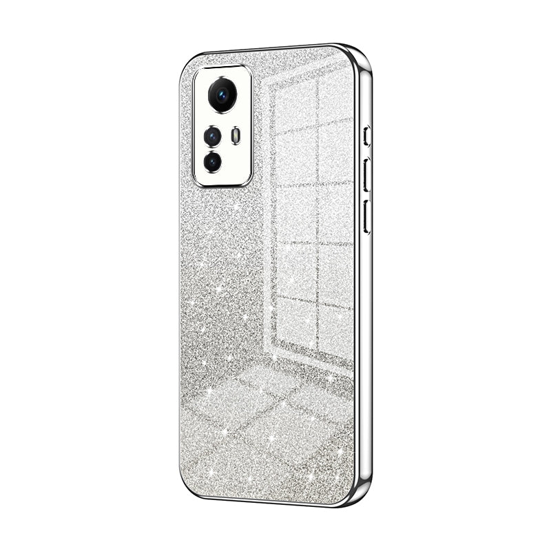 Xiaomi Redmi Note 12S Luxurious Electroplated Gradient Glitter Powder Case - Enhanced Lens Protection