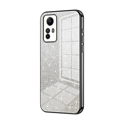 Xiaomi Redmi Note 12S Luxurious Electroplated Gradient Glitter Powder Case - Enhanced Lens Protection