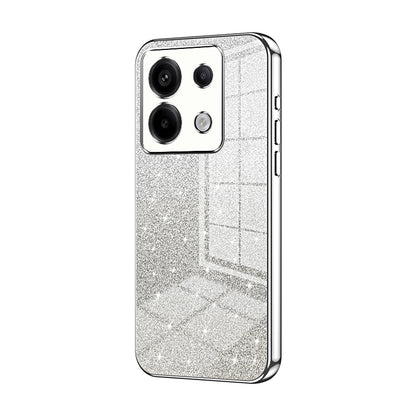 Xiaomi Redmi Note 13 Pro 5G Luxurious Electroplated Gradient Glitter Powder Case - Enhanced Lens Protection