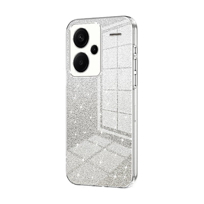 Xiaomi Redmi Note 13 Pro+ Luxurious Electroplated Gradient Glitter Powder Case - Enhanced Lens Protection