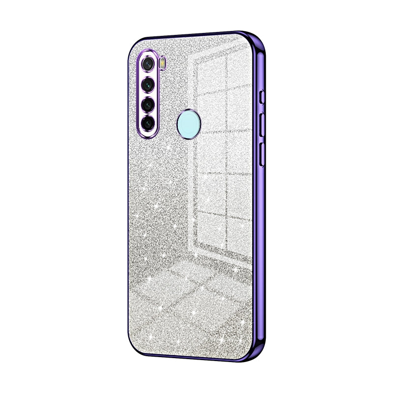 Xiaomi Redmi Note 8 Luxurious Electroplated Gradient Glitter Powder Case - Enhanced Lens Protection