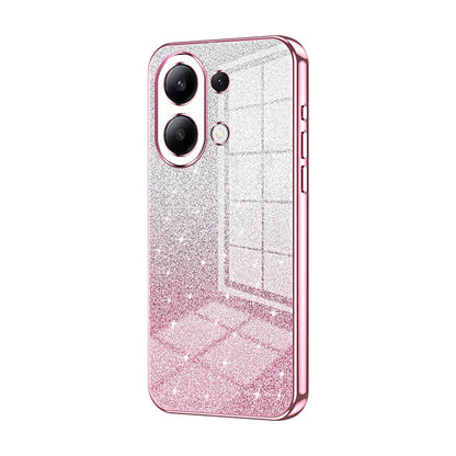 Xiaomi Redmi Note 13 4G Luxurious Electroplated Gradient Glitter Powder Case - Enhanced Lens Protection