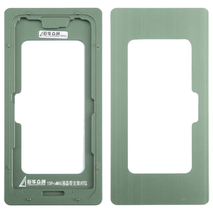iPhone 15 Pro Max LCD Screen with Frame Bezel Calibration Mold - Durable, Portable Repair Tool