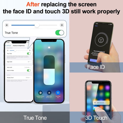 iPhone 13 Pro Max Incell LCD Screen Replacement - High Brightness, Wide Viewing Angle, Touch Digitizer Assembly