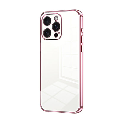 iPhone 15 Pro Max Phone Case with Transparent Plating and Fine Hole Design: Crystal Clear & Scratch-Resistant