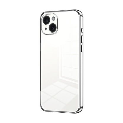 iPhone 15 Plus Phone Case with Transparent Plating and Fine Hole Design: Crystal Clear & Scratch-Resistant