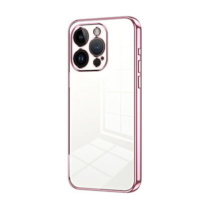 iPhone 14 Pro Phone Case with Transparent Plating and Fine Hole Design: Crystal Clear & Scratch-Resistant