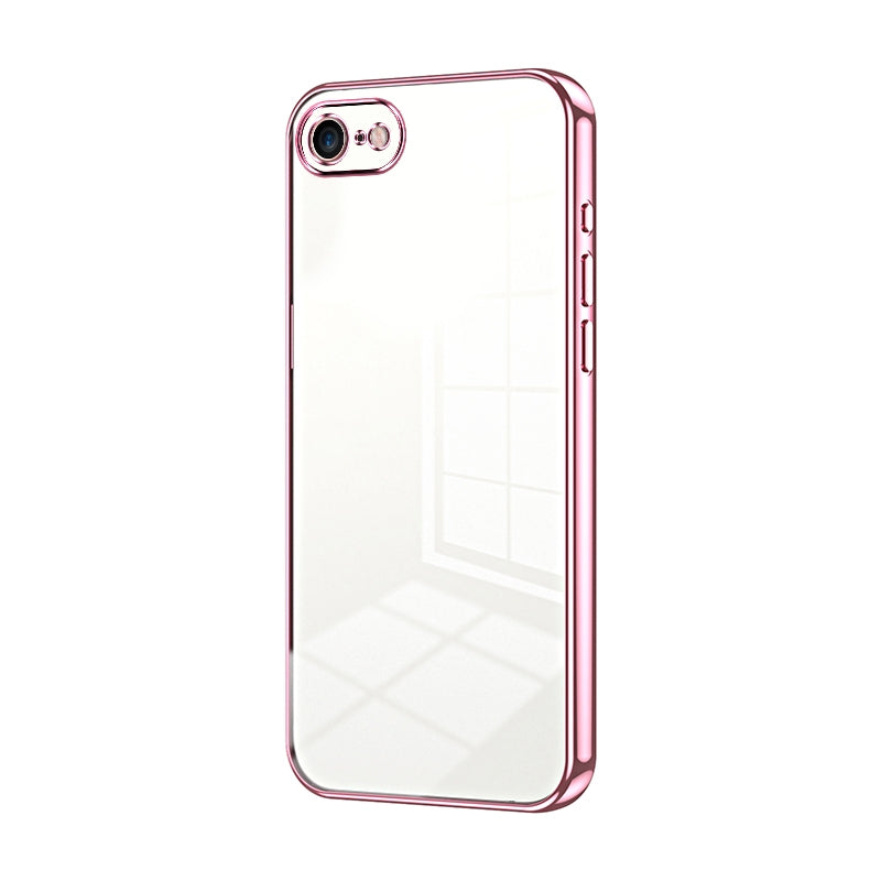 iPhone SE 2022 Phone Case with Transparent Plating and Fine Hole Design: Crystal Clear & Scratch-Resistant