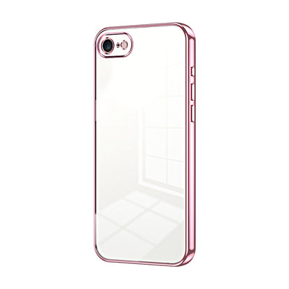 iPhone SE 2022 Phone Case with Transparent Plating and Fine Hole Design: Crystal Clear & Scratch-Resistant