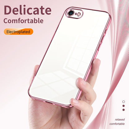 iPhone 7 Phone Case with Transparent Plating and Fine Hole Design: Crystal Clear & Scratch-Resistant