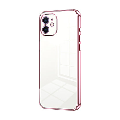 iPhone 12 Phone Case with Transparent Plating and Fine Hole Design: Crystal Clear & Scratch-Resistant