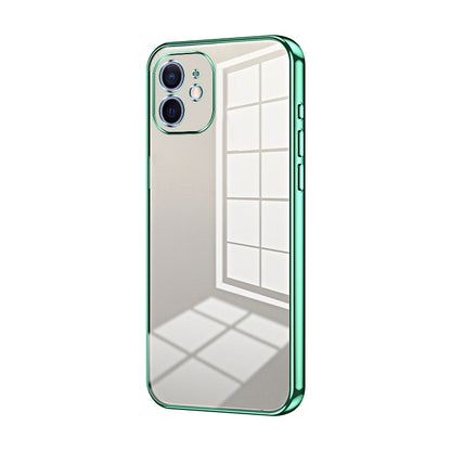 iPhone 12 Phone Case with Transparent Plating and Fine Hole Design: Crystal Clear & Scratch-Resistant