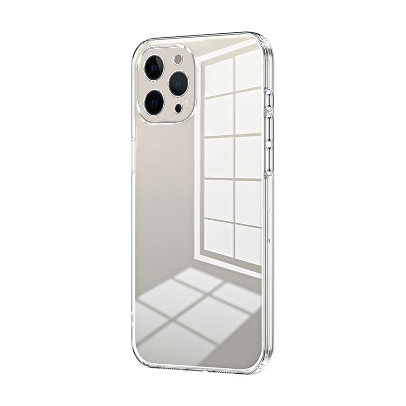 iPhone 12 Pro Max Phone Case with Transparent Plating and Fine Hole Design: Crystal Clear & Scratch-Resistant