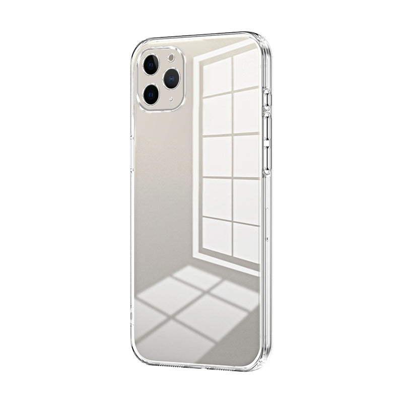 iPhone 11 Pro Max Phone Case with Transparent Plating and Fine Hole Design: Crystal Clear & Scratch-Resistant