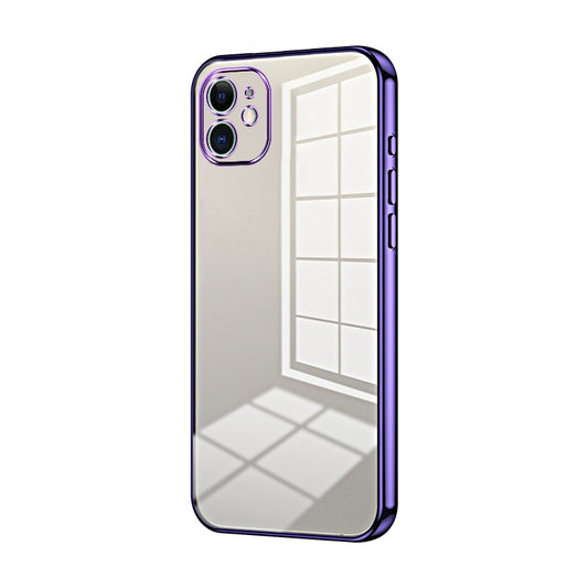 iPhone 11 Phone Case with Transparent Plating and Fine Hole Design: Crystal Clear & Scratch-Resistant