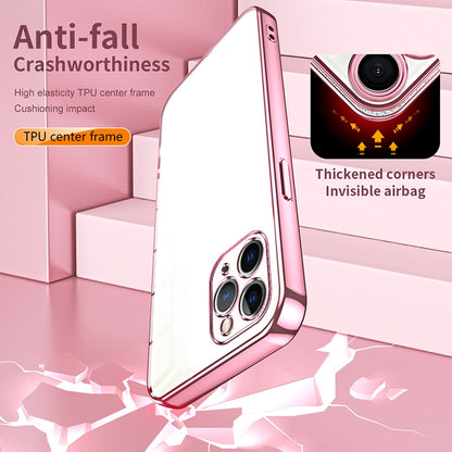iPhone 11 Pro Phone Case with Transparent Plating and Fine Hole Design: Crystal Clear & Scratch-Resistant