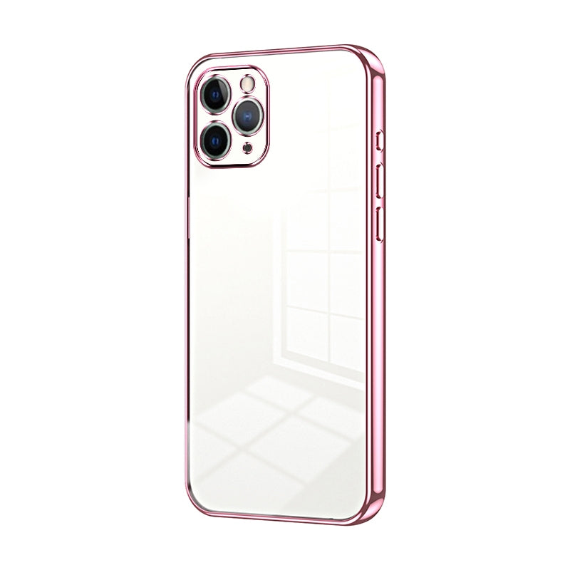iPhone 11 Pro Phone Case with Transparent Plating and Fine Hole Design: Crystal Clear & Scratch-Resistant