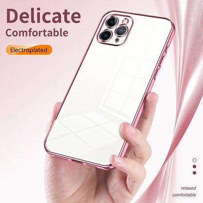 iPhone 11 Pro Phone Case with Transparent Plating and Fine Hole Design: Crystal Clear & Scratch-Resistant