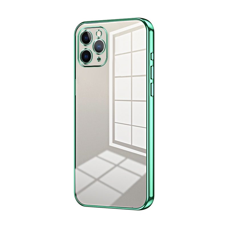 iPhone 11 Pro Phone Case with Transparent Plating and Fine Hole Design: Crystal Clear & Scratch-Resistant