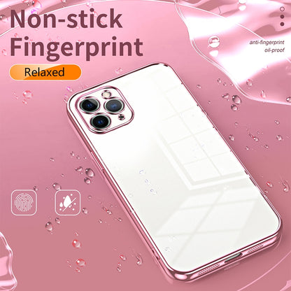 iPhone 11 Pro Phone Case with Transparent Plating and Fine Hole Design: Crystal Clear & Scratch-Resistant