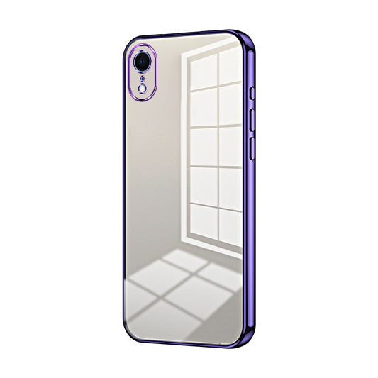 iPhone XR Phone Case with Transparent Plating and Fine Hole Design: Crystal Clear & Scratch-Resistant