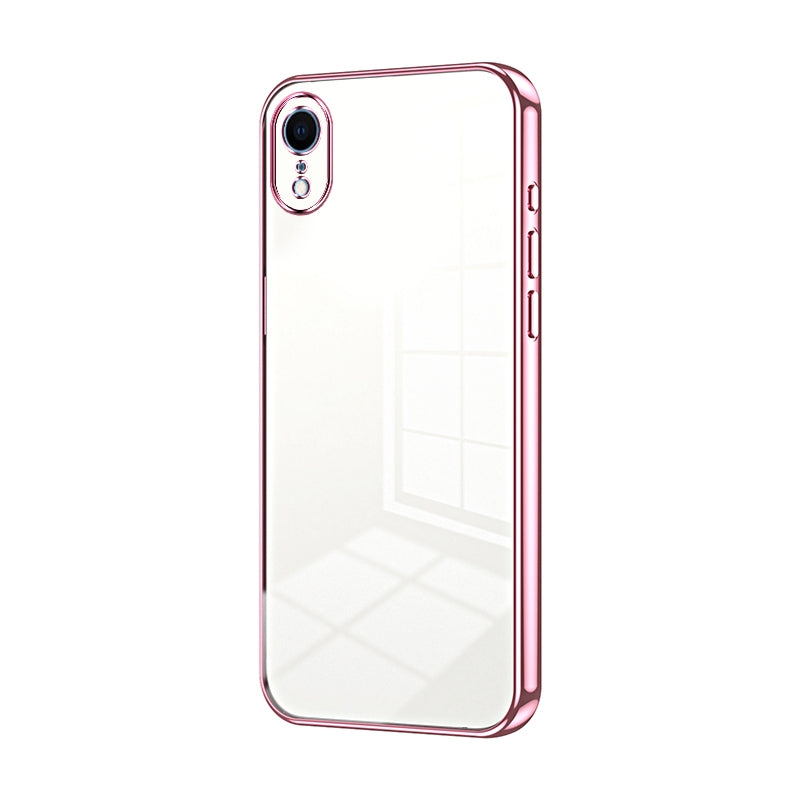 iPhone XR Phone Case with Transparent Plating and Fine Hole Design: Crystal Clear & Scratch-Resistant