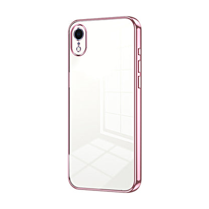 iPhone XR Phone Case with Transparent Plating and Fine Hole Design: Crystal Clear & Scratch-Resistant