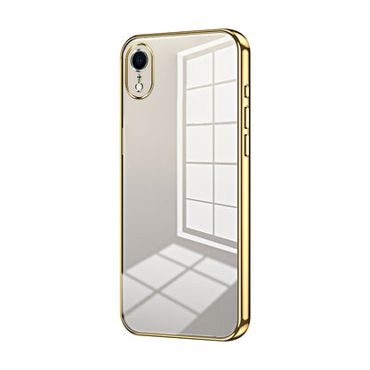 iPhone XR Phone Case with Transparent Plating and Fine Hole Design: Crystal Clear & Scratch-Resistant
