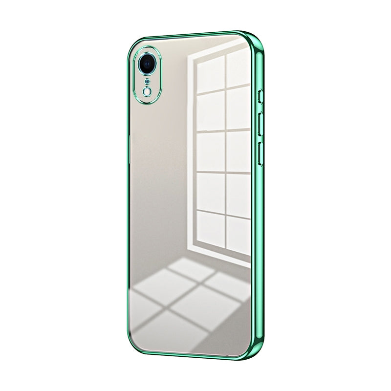 iPhone XR Phone Case with Transparent Plating and Fine Hole Design: Crystal Clear & Scratch-Resistant