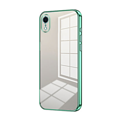 iPhone XR Phone Case with Transparent Plating and Fine Hole Design: Crystal Clear & Scratch-Resistant
