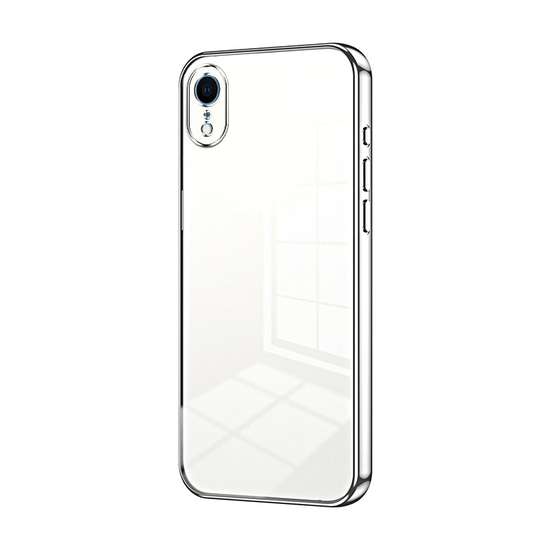 iPhone XR Phone Case with Transparent Plating and Fine Hole Design: Crystal Clear & Scratch-Resistant