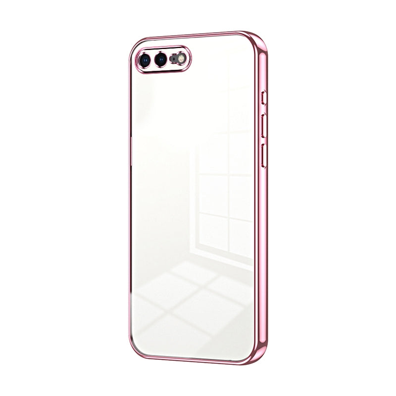 iPhone 7 Plus Phone Case with Transparent Plating and Fine Hole Design: Crystal Clear & Scratch-Resistant