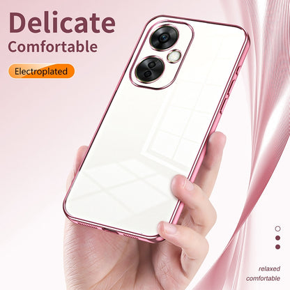 OnePlus Nord CE 3 Lite Phone Case with Transparent Plating and Fine Hole Design: Crystal Clear & Scratch-Resistant