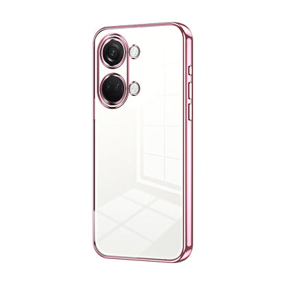 OnePlus Ace 2V Phone Case with Transparent Plating and Fine Hole Design: Crystal Clear & Scratch-Resistant