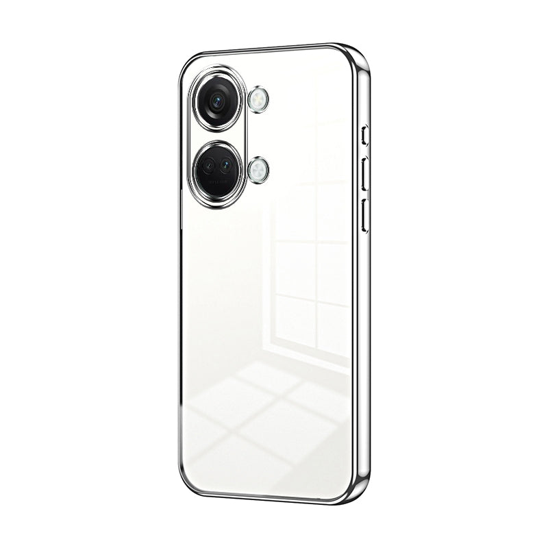 OnePlus Ace 2V Phone Case with Transparent Plating and Fine Hole Design: Crystal Clear & Scratch-Resistant