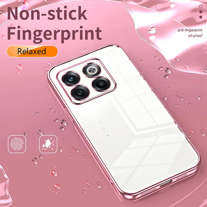 OnePlus Ace Pro Phone Case with Transparent Plating and Fine Hole Design: Crystal Clear & Scratch-Resistant