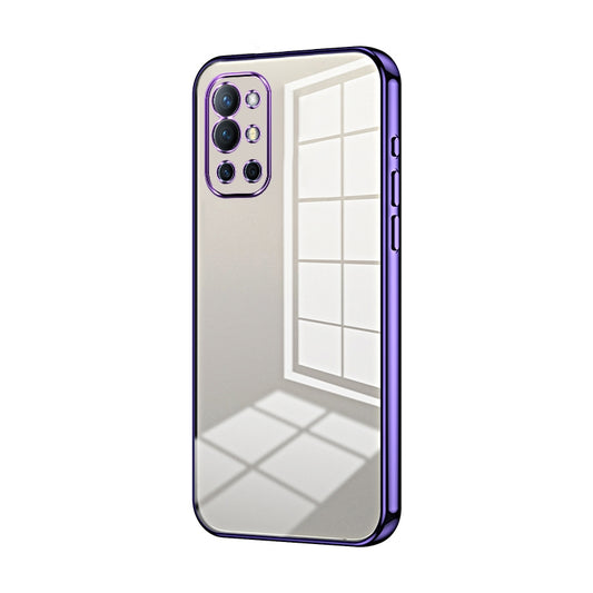 OnePlus 9R Phone Case with Transparent Plating and Fine Hole Design: Crystal Clear & Scratch-Resistant
