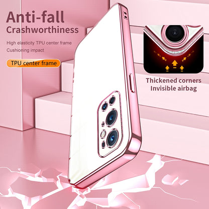 OnePlus 9 Pro Phone Case with Transparent Plating and Fine Hole Design: Crystal Clear & Scratch-Resistant