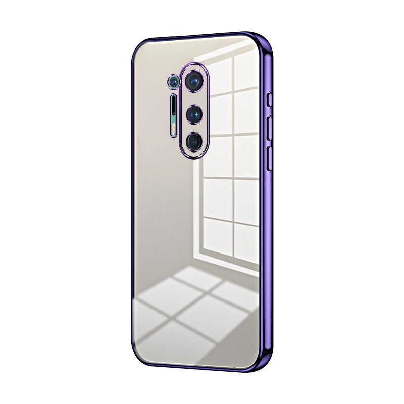 OnePlus 8 Pro Phone Case with Transparent Plating and Fine Hole Design: Crystal Clear & Scratch-Resistant