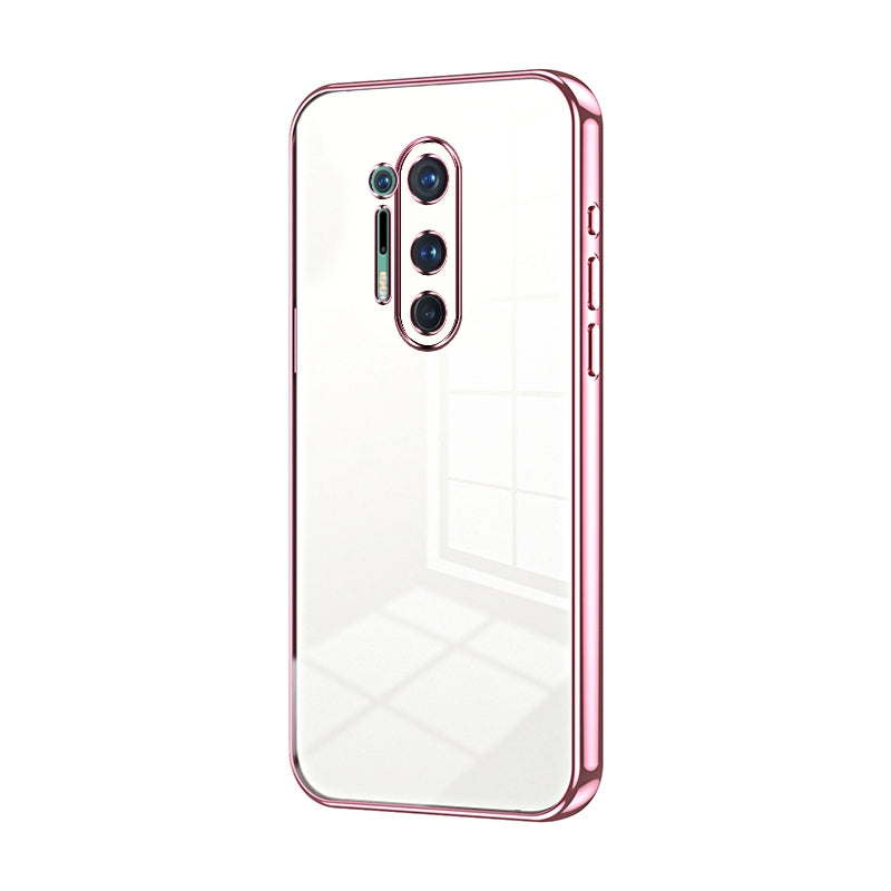 OnePlus 8 Pro Phone Case with Transparent Plating and Fine Hole Design: Crystal Clear & Scratch-Resistant