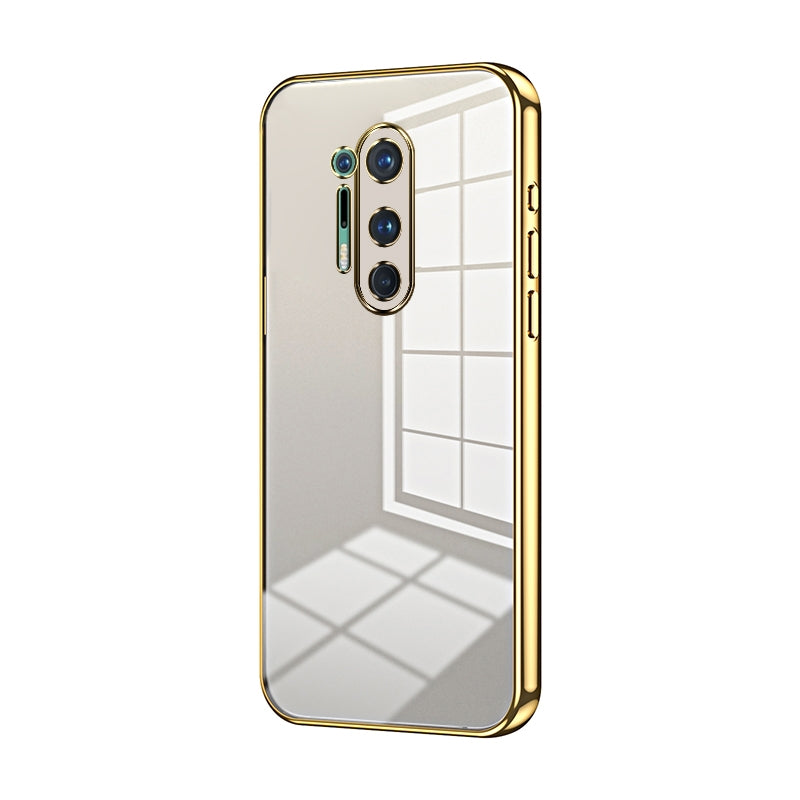 OnePlus 8 Pro Phone Case with Transparent Plating and Fine Hole Design: Crystal Clear & Scratch-Resistant