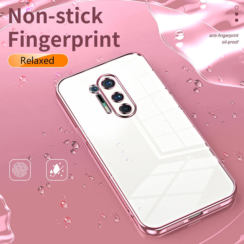 OnePlus 8 Pro Phone Case with Transparent Plating and Fine Hole Design: Crystal Clear & Scratch-Resistant