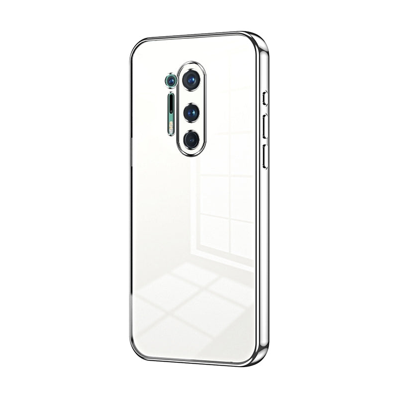 OnePlus 8 Pro Phone Case with Transparent Plating and Fine Hole Design: Crystal Clear & Scratch-Resistant