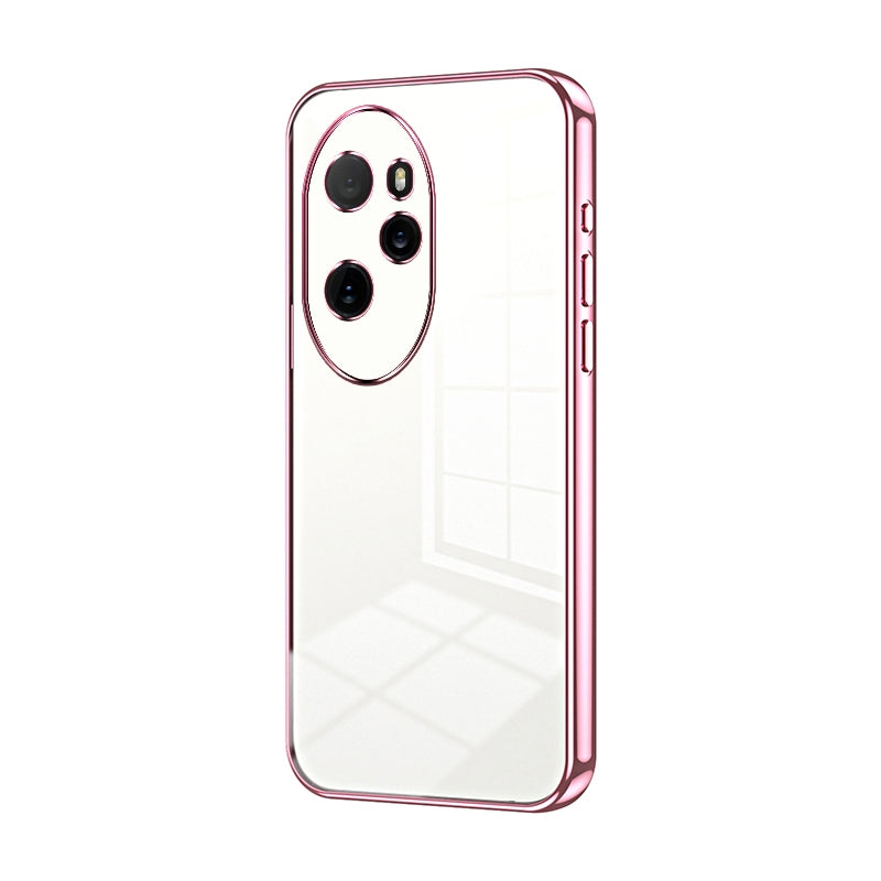 Honor 100 Pro Phone Case with Transparent Plating and Fine Hole Design: Crystal Clear & Scratch-Resistant