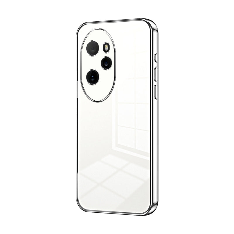 Honor 100 Pro Phone Case with Transparent Plating and Fine Hole Design: Crystal Clear & Scratch-Resistant