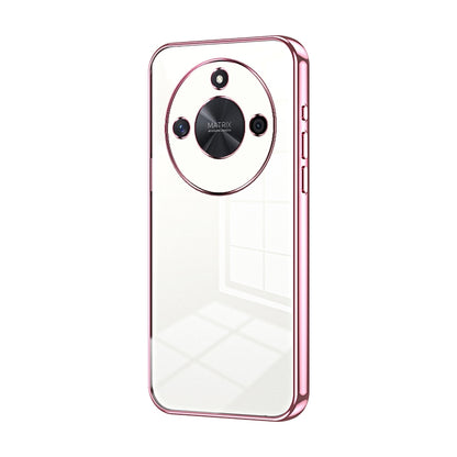 Honor X50 Phone Case with Transparent Plating and Fine Hole Design: Crystal Clear & Scratch-Resistant