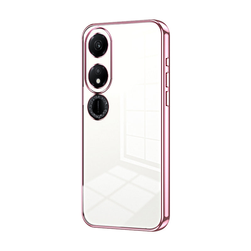 Honor Play 40 Phone Case with Transparent Plating and Fine Hole Design: Crystal Clear & Scratch-Resistant