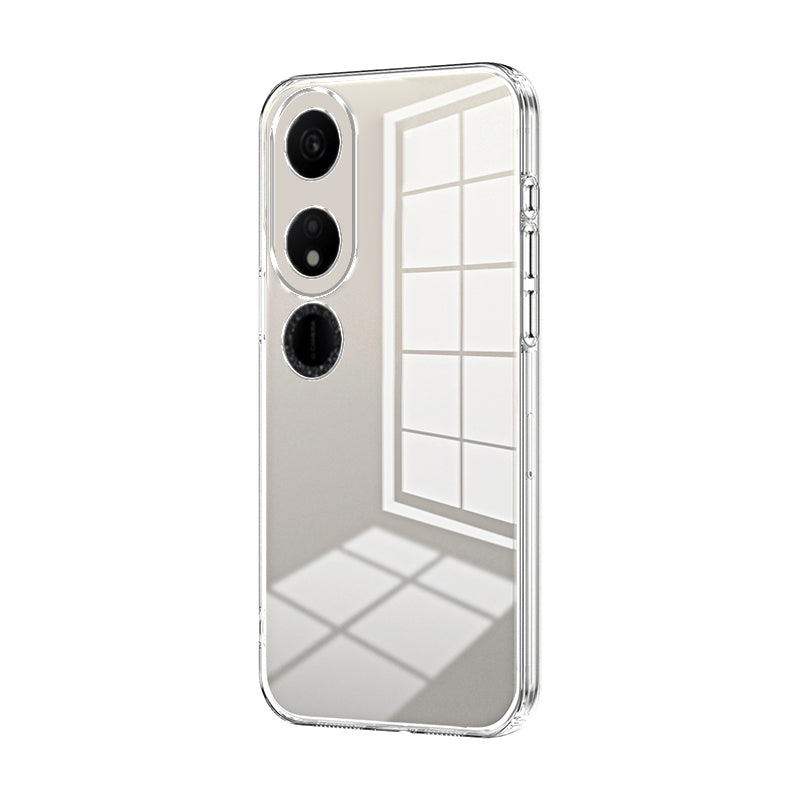 Honor Play 40 Phone Case with Transparent Plating and Fine Hole Design: Crystal Clear & Scratch-Resistant