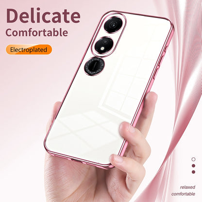 Honor Play 40 Phone Case with Transparent Plating and Fine Hole Design: Crystal Clear & Scratch-Resistant