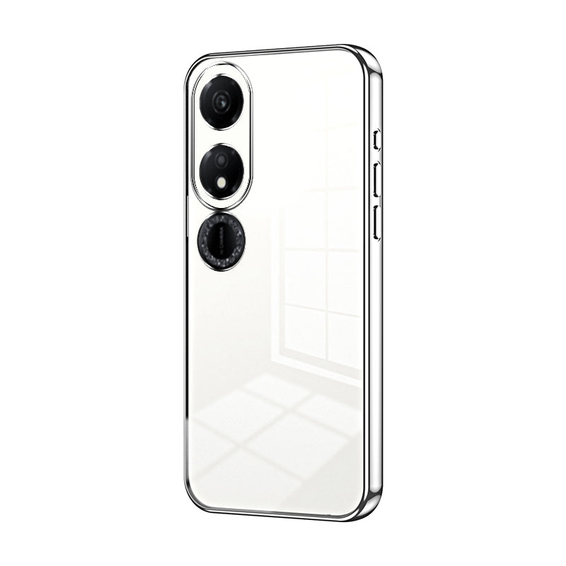 Honor Play 40 Phone Case with Transparent Plating and Fine Hole Design: Crystal Clear & Scratch-Resistant